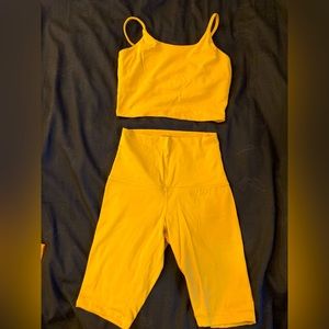 Halara tank and biker short set